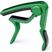 Gitaar Capo Deluxe - voor gitaren met stalen snaren – green metallic