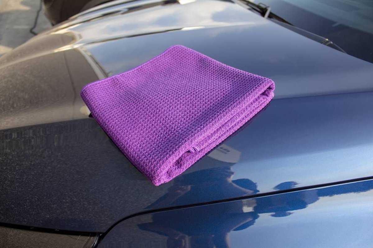 Goedkoopste Microvezeldoek - Ozwash - Gewafelde doek - 60 x 90 cm - VIOLET - Droogdoek