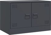 vidaXL-Tv-meubel-67x39x44-cm-staal-antracietkleurig