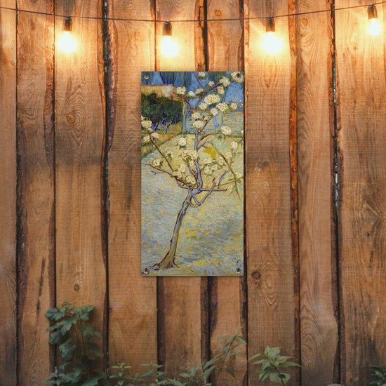 Affiche de jardin Poirier en fleurs - Vincent van Gogh - 40x80 cm