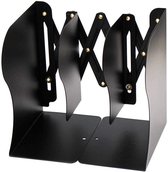 Book Ends Metaal IJzer Verstelbare Stands Racks Houders Heavy Duty Non-kid Bookend voor Home Office School Bibliotheek （Medium， zwart x2） book stand