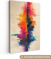 Peinture sur toile 90x140 cm - Décoration murale Moderne - Peinture - Art - Coloré - Décoration murale salon - Décoration chambre moderne - Tableaux abstraits
