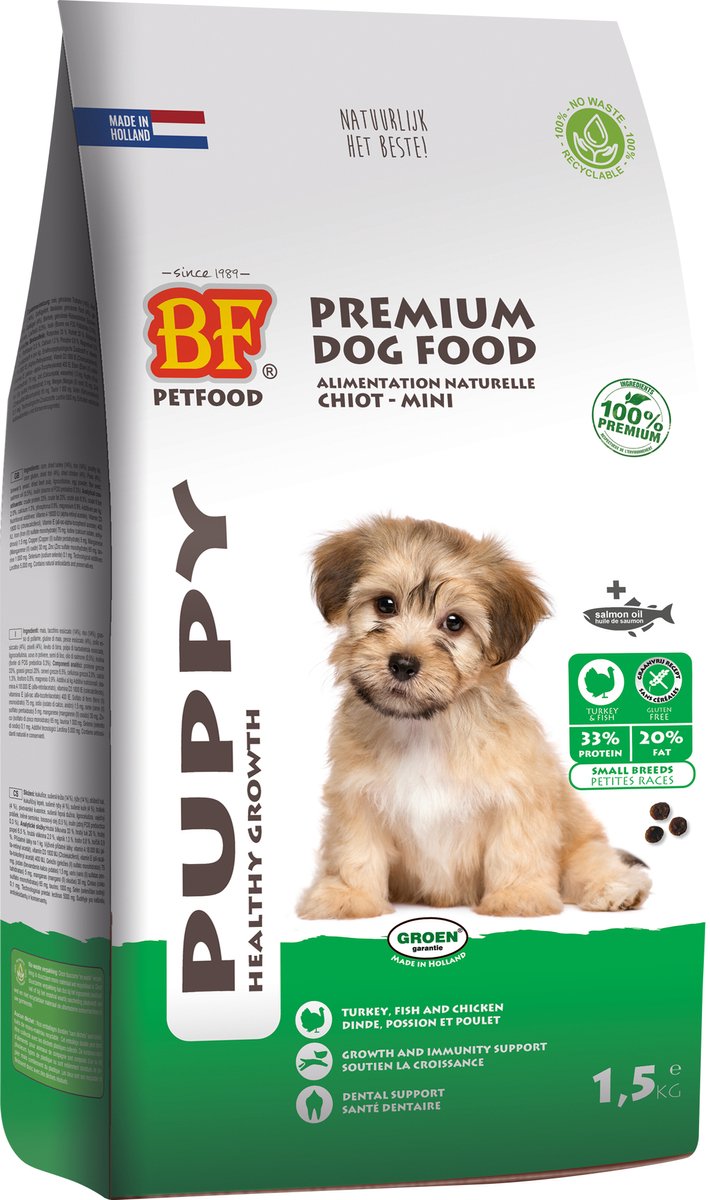 Biofood BF petfood hondenvoer puppy mini 10 kg