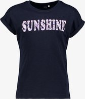 Name It meisjes T-shirt met opdruk donkerblauw - Maat 146/152