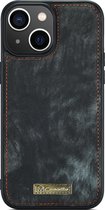 Caseme 008 Telefoonhoesje geschikt voor Apple iPhone 15 Plus Hoesje Uitneembare 2in1 Bookcase Portemonnee - Zwart