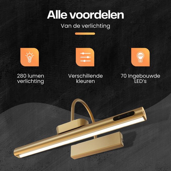 Draadloze LED Wandlamp - Oplaadbare Wandverlichting met
