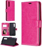 Bookcase Geschikt voor: Huawei P20 - Roze - portemonnee hoesje