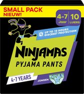 Ninjamas Pyjama Pants Luierbroekjes Jongen - 10 Nachtluiers voor Bedplassen - 4-7 Jaar