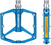 ROCKBROS Fietspedalen met Reflectoren Platformpedalen van aluminiumlegering Antislip Ultralichte 9/16 inch fietspedalen voor MTB, racefiets, BMX, e-bike Blauw