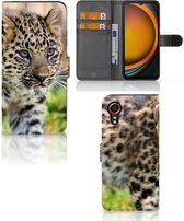 GSM Hoesje Geschikt voor Samsung Galaxy Xcover 7 Beschermhoesje met foto Baby Luipaard