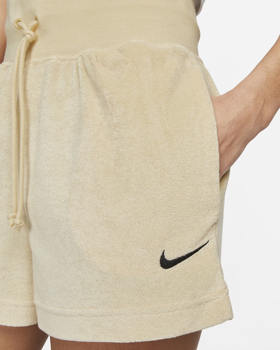 nike women's terry cloth shorts