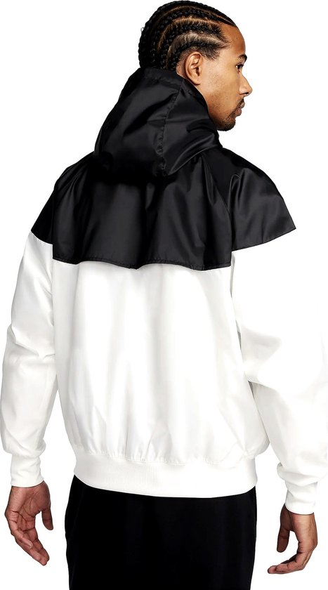 Veste coupe-vent Nike Sportswear en blanc/noir.