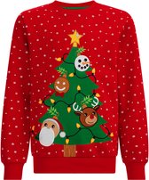 WE Fashion Jongens sweater met kerstdessin