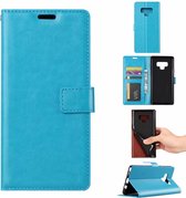 Bookcase Geschikt voor: Samsung Galaxy Note 9 - Turquoise - portemonnee hoesje