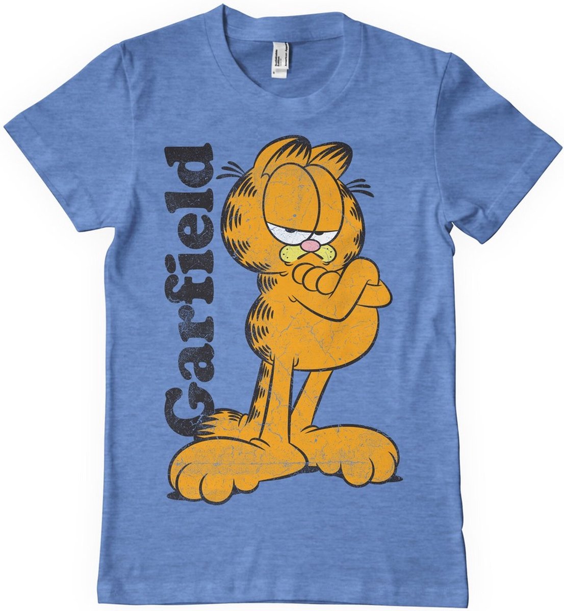 Garfield T-Shirt Blue-Heather-M