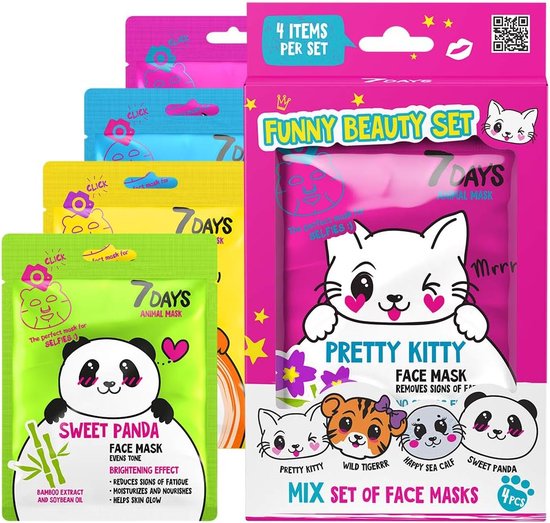 Gift Set A Kit Of 4 Animal Masks Complex Care Perfect Pamper Gift Set ...