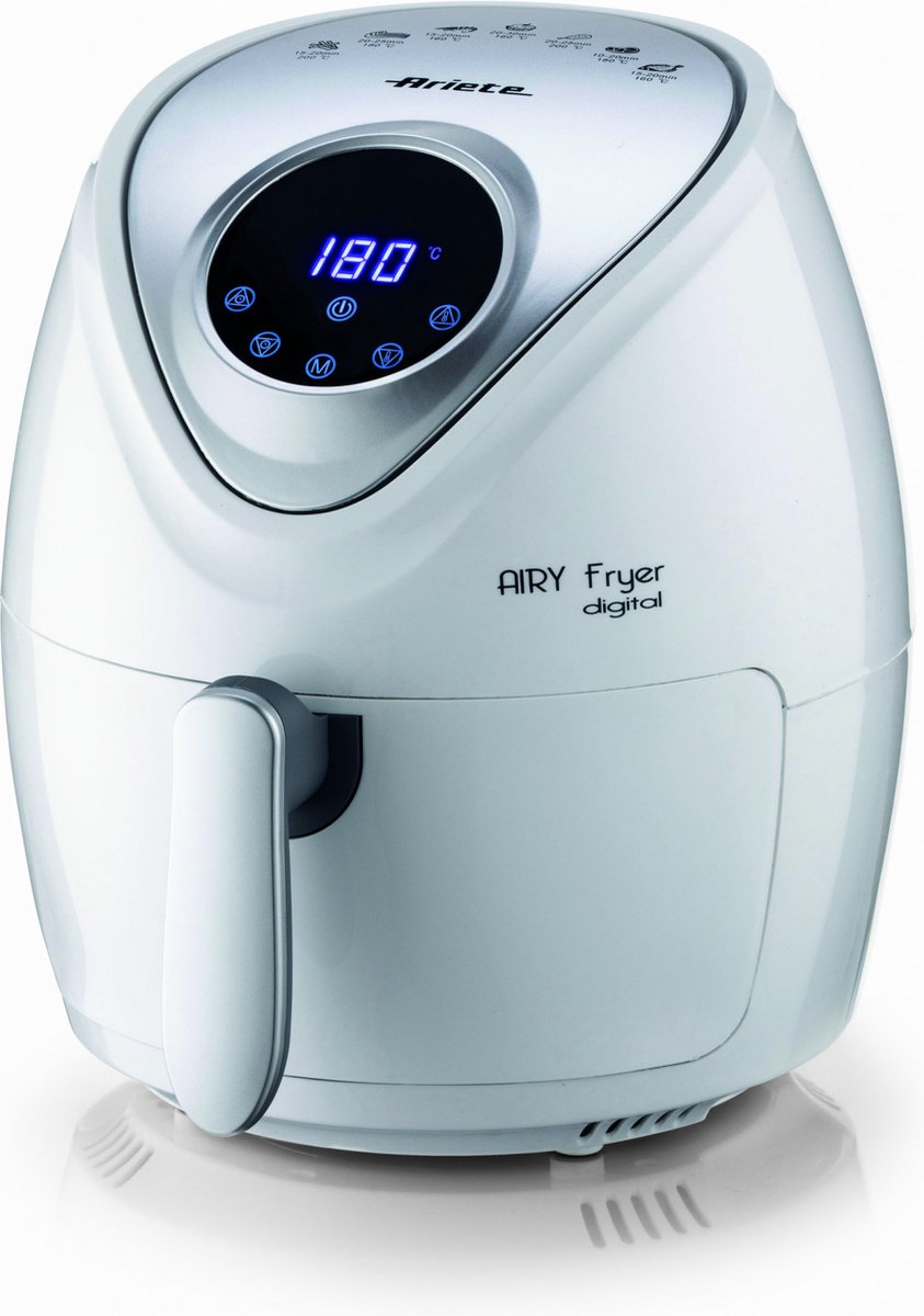 Ariete 4616/03 Enkel 3,5 l Vrijstaand 1300 W Heteluchtfriteuse Zilver, Wit