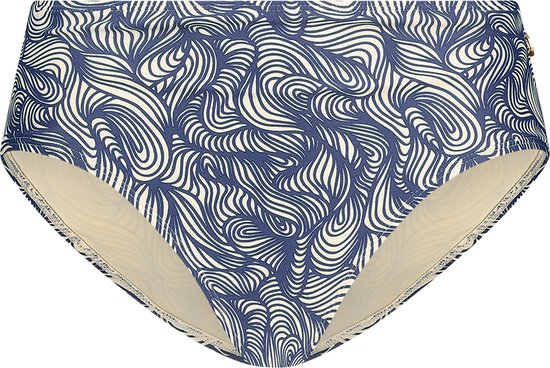 Ten Cate - Bikini Broekje Midi Abstract Loops - maat 44 - Blauw