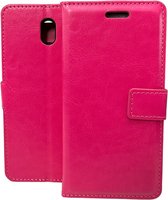 Bookcase Geschikt voor: Nokia 2.1 - Roze - portemonnee hoesje