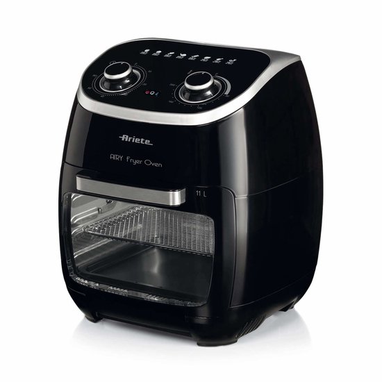 Ariete 4619/00 - Airfryer Oven - Hetelucht friteuse - 2000W - 11 liter - 80 tot 200°C - 8 automatische programma's - 6 accessoires