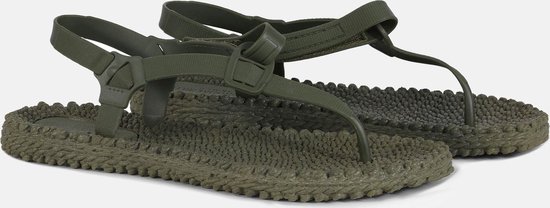 Ilse Jacobsen Slippers met verstelbare enkelband CHEERFUL14 - 410 Army | Army