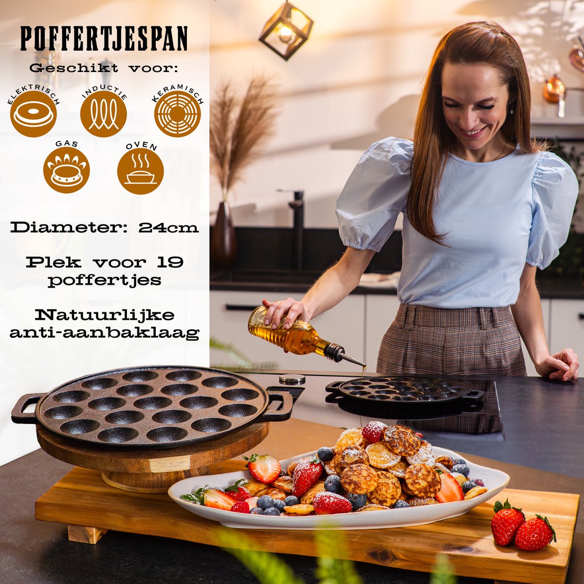 Poffertjespan van IRONO — cadeau in Koken & Dineren - foto 2