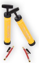 Set van 2 Ballenpomp - Gele Plastic Pomp voor Voetbal, Volleybal, Handbal, en Meer - Sport en Fietsen Accessoires - 23cm lang