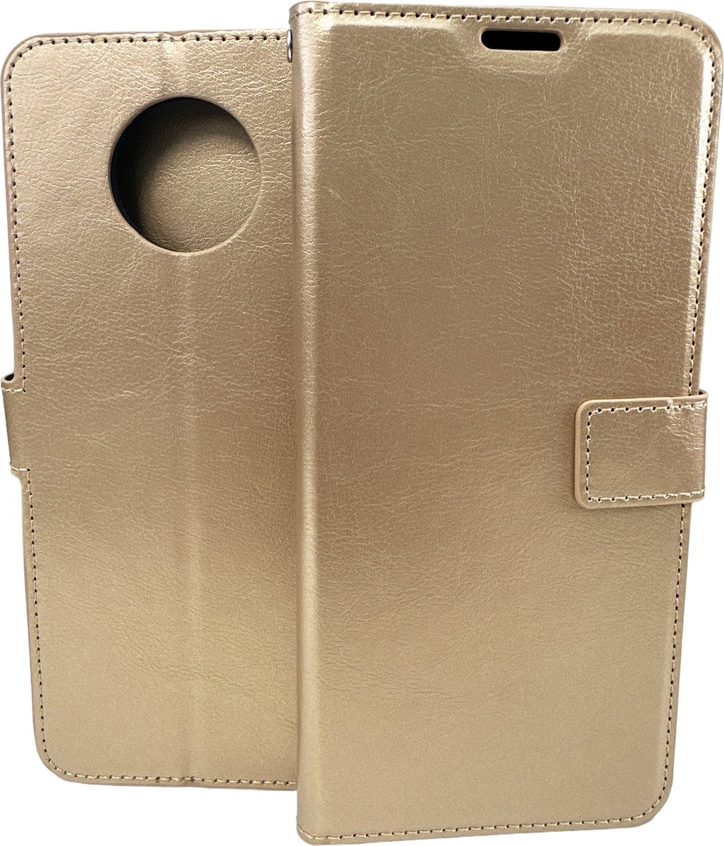 Bookcase Geschikt voor: Nokia G50 Goud - portemonnee hoesje - ZT Accessoires