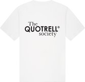 Quotrell - SOCIETY T-SHIRT - WHITE/BLACK - L