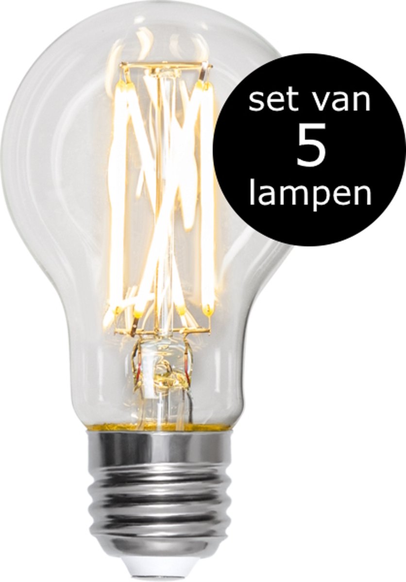 5-Pack | Standaard Bol - E27 - 2.2W - Warm Wit - 3000K