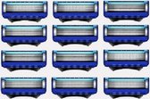 Scheermesjes geschikt voor Gillette Fusion5 -Universele Huismerk 5 blades - 12 stuks, geschikt voor alle Gillette Fusion 5 series - Power- ProGlide - Proshield - Uni. scheermesjes, Brievenbuspakket.