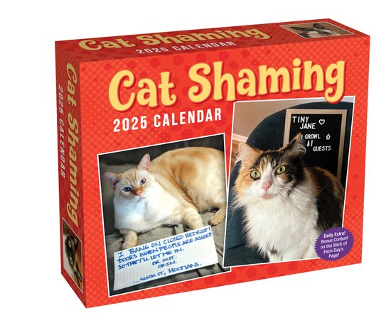 Foto: Cat shaming boxed scheurkalender 2025