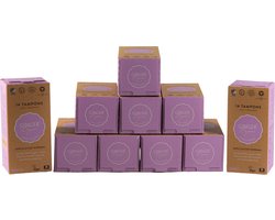 Ginger Organic Cottonlock - Tampons met Applicator Normaal - 10 x 14 - Huidvriendelijke tampons - Luxe ontwerp - Biologisch afbreekbaar