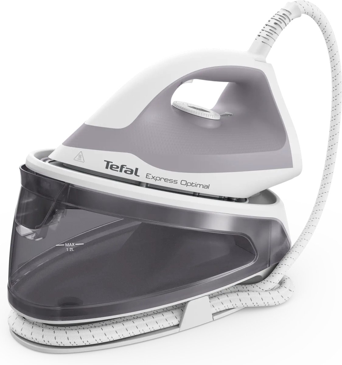 Tefal Express Optimal SV4111E0 - Stoomgenerator - Stoomstrijkijzer - 2200W - 1.2L - Keramische Zoolplaat - 5.3 bar - Grijs/Wit — afbeelding 1