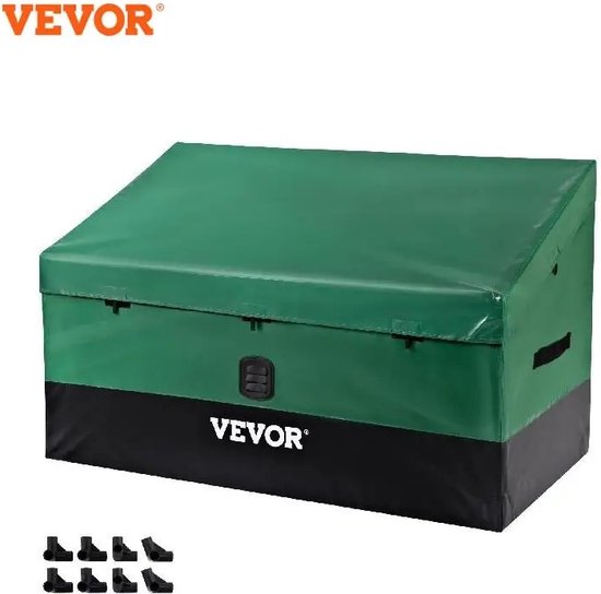 KOSMOS - VEVOR - Opbergbox tuin - Tuinbox - Opbergbox buiten - Opbergbox tuinkussenbox - Waterdicht - 230 liter - Groen/Zwart