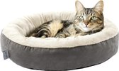 Ronde donut kattenbed, wasbaar, hondenbed voor kleine honden, 50 cm, kattenkussen, kattenmand met antislip en waterafstotende bodem, superzachte kattenmand om te slapen
