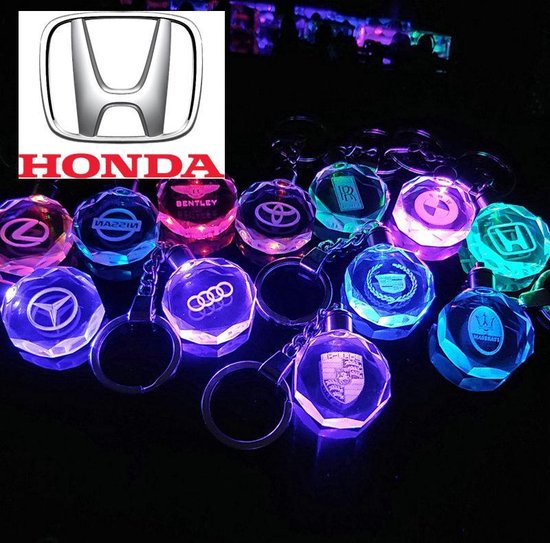 Honda -Kristal sleutelhanger - sleutel hanger - led... bol.com