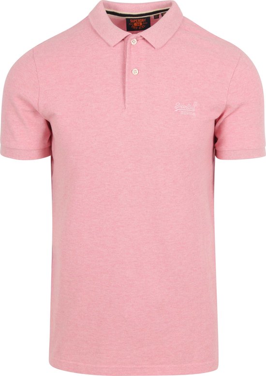 Superdry Classic Pique Korte Mouw Poloshirt Roze XL Man