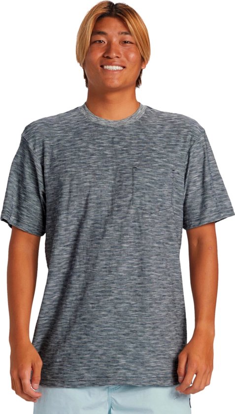 Quiksilver Kentin Ss Pocket Heren T-shirt Aqykt03114-kta3 - Kleur Grijs - Maat XL