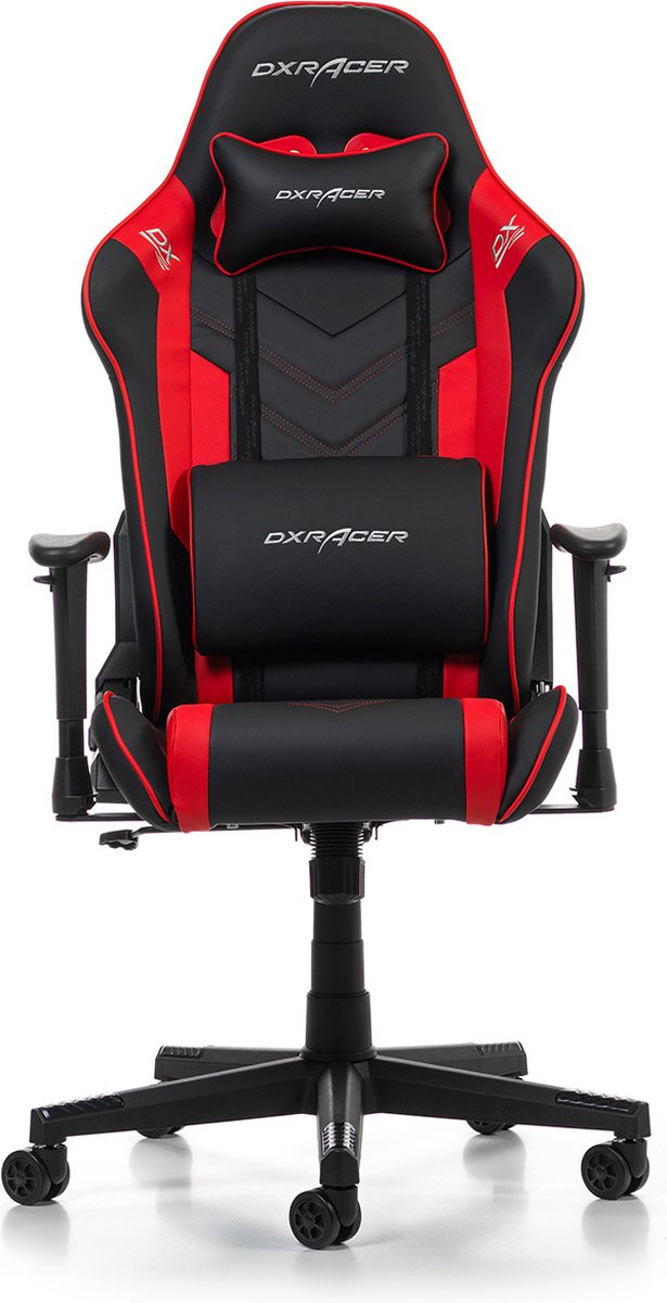 DXRacer PRINCE P132-NR Gamestoel - Zwart/Rood