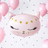 Folieballon Kitty roze 48cm x 36cm