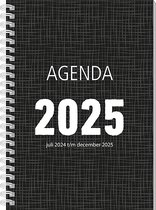 MGPcards - Agenda 2024-2025 - 18 maanden - Spiraal - 15 x 21 cm - A5 - Zwart