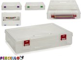 Multi-use Box Pincello Transparent 20 X 6 X 29 Cm Plastic