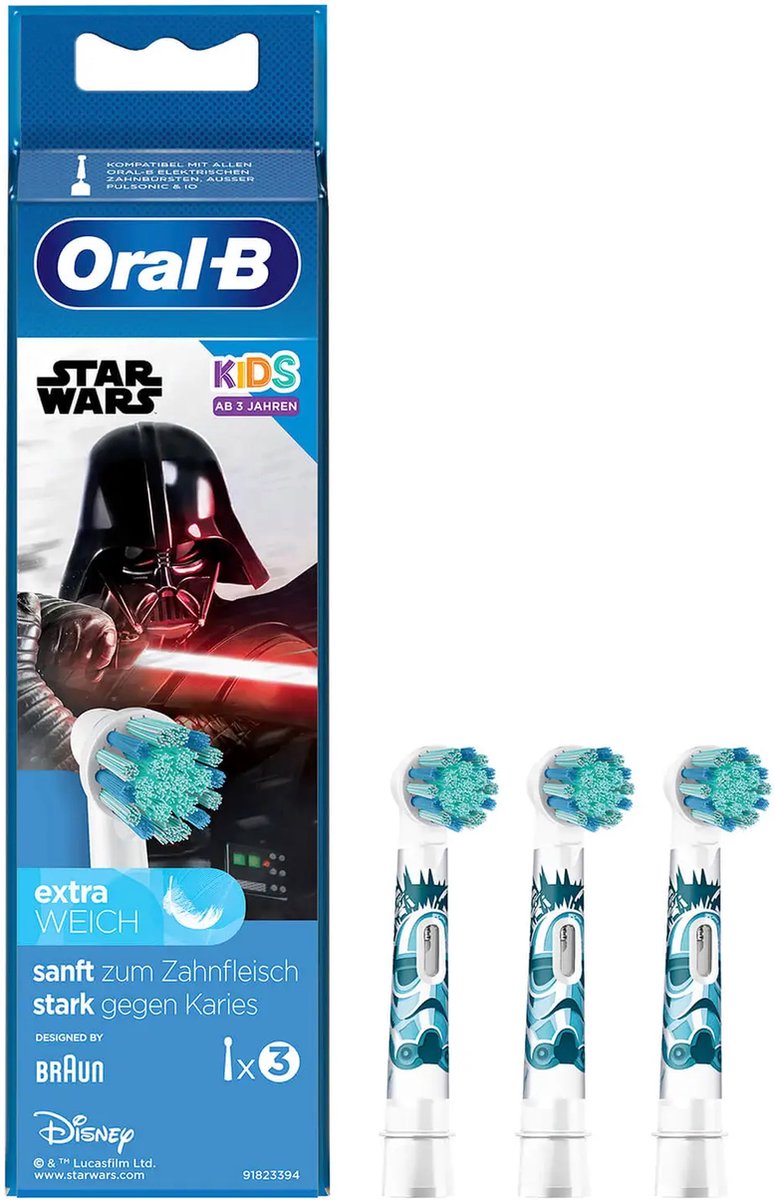 Borstel vervanger Oral-B Stages Power Star Wars 3 Stuks