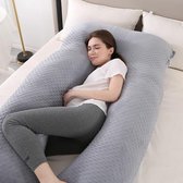 Borstvoedingskussen,zijslaapkussen, Katoen -pregnancy pillow, support pillow U Form-70 x 145cm