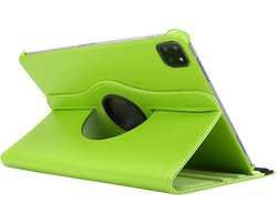 Etui Rotatif iPad Pro 11 Pouces - Etui iPad Pro 11 (2020) Vert - Housse pour Apple iPad Pro 2ème Génération (11 pouces) - Eco- Cuir - Protection Intégrale jusqu'à 2 mètres