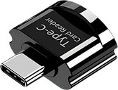 Micro SD kaartlezer voor iPad, iPhone en MacBook USB-C Zwart