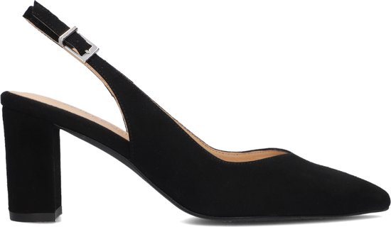 Peter Kaiser Dames Pumps / Damesschoenen - Suède - Geen hoogte 2 cm cm - Nexi sue - Zwart - Maat 38