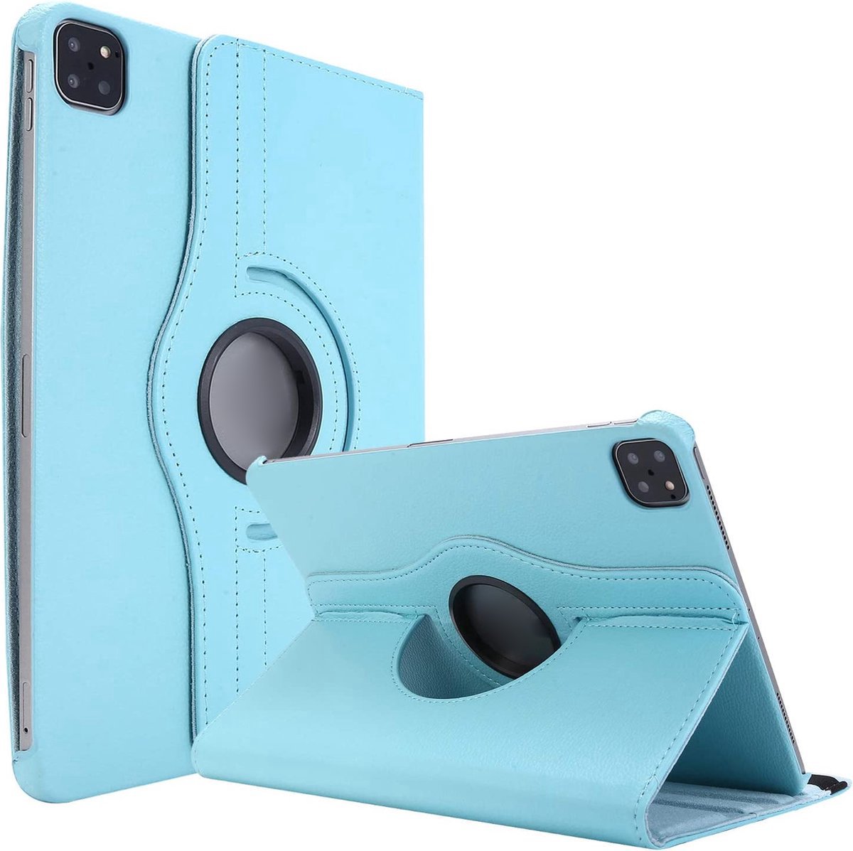 Hoes Geschikt voor Apple iPad Pro Hoes 2e Generatie - 11 inch (2021) - Tablet Case - Smart Cover Licht Blauw