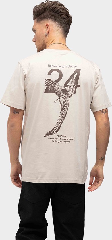 24 Uomo Heavenly Turbulence T-shirt Beige - S